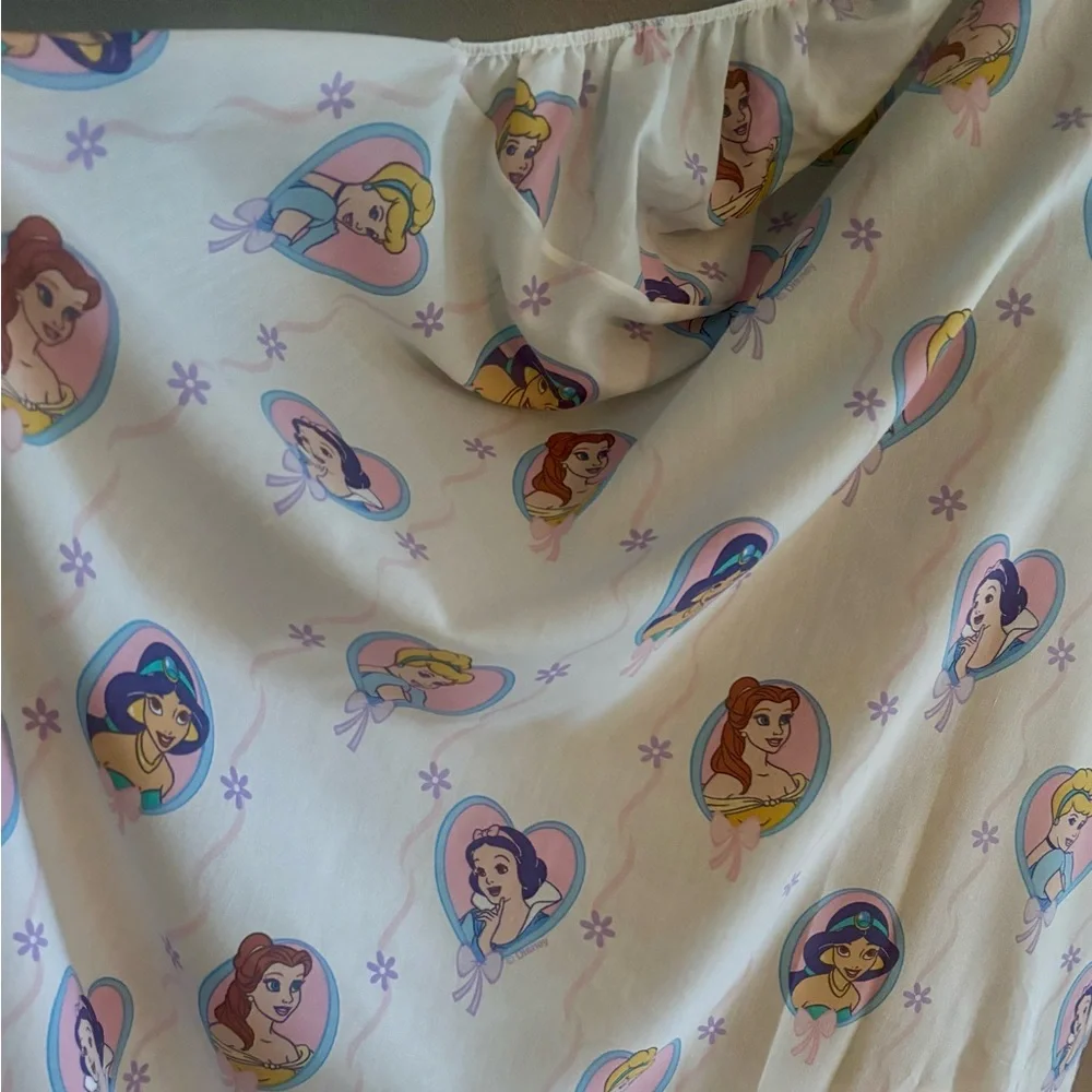 Rare Vintage 90s Disney Princess Twin Mattress Cover